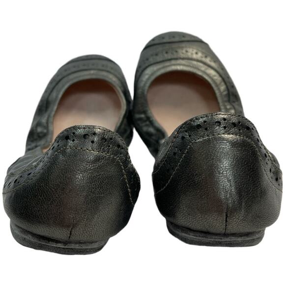 Bloch Gray Metallic Leather Ballet Flats Women's Size 37/6 - Picture 5 of 9